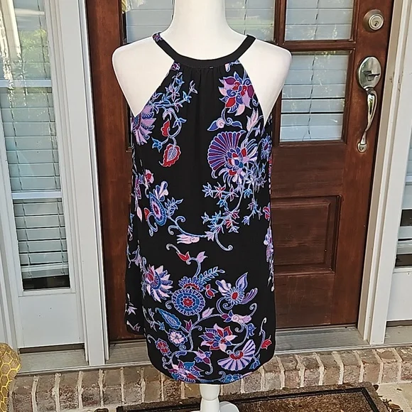 Alice & Trixie 💯 Silk Halter Black Dress - Picture 4 of 5